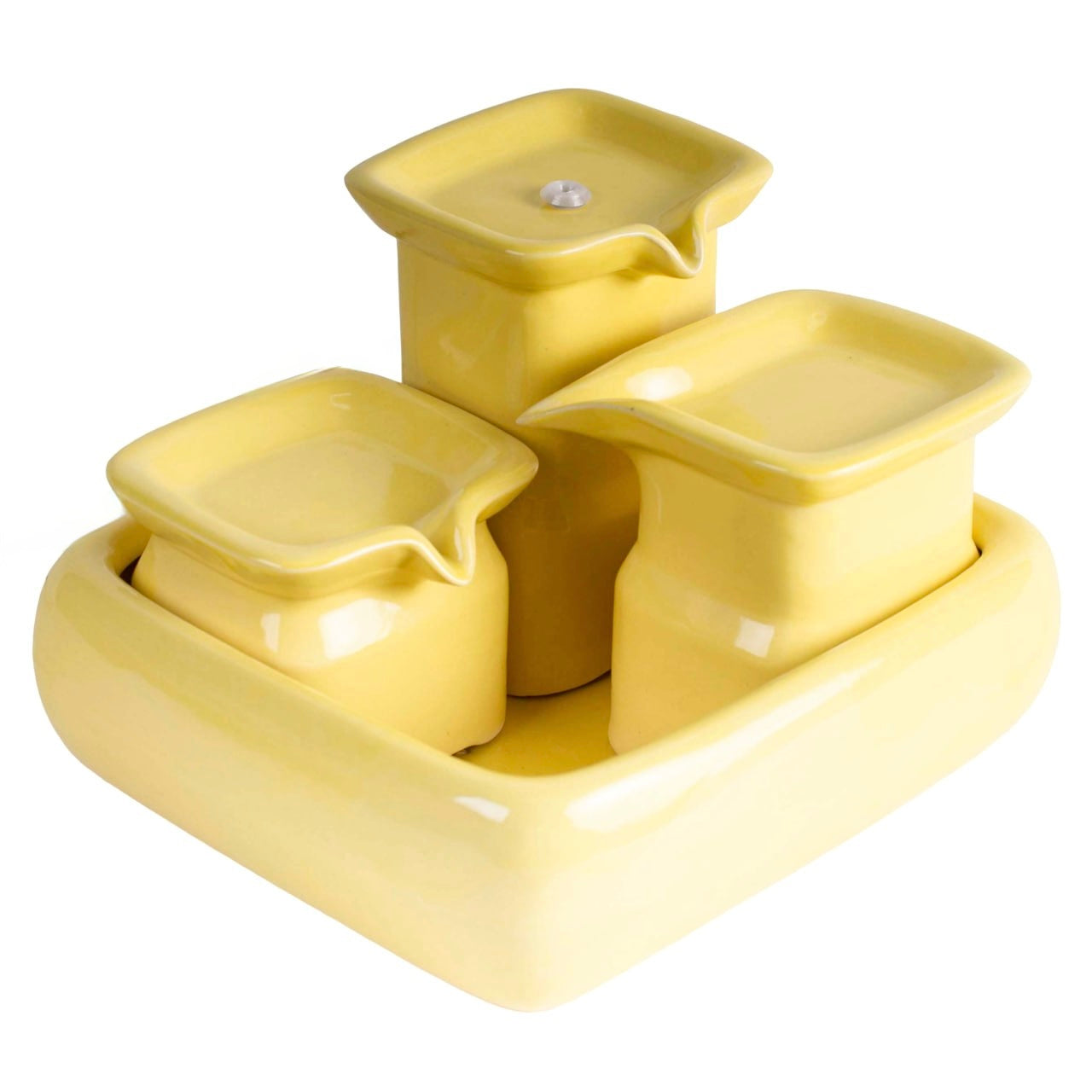 Fontaine d’eau pour chat en céramique + Brosse a chat offerte