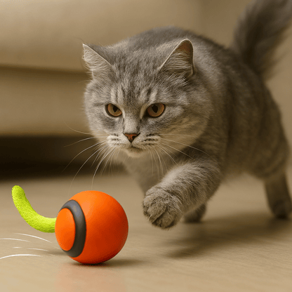 Balle de Chat Intelligente Bleue