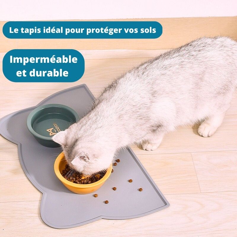Tapis gamelle chat | FoodTaps™