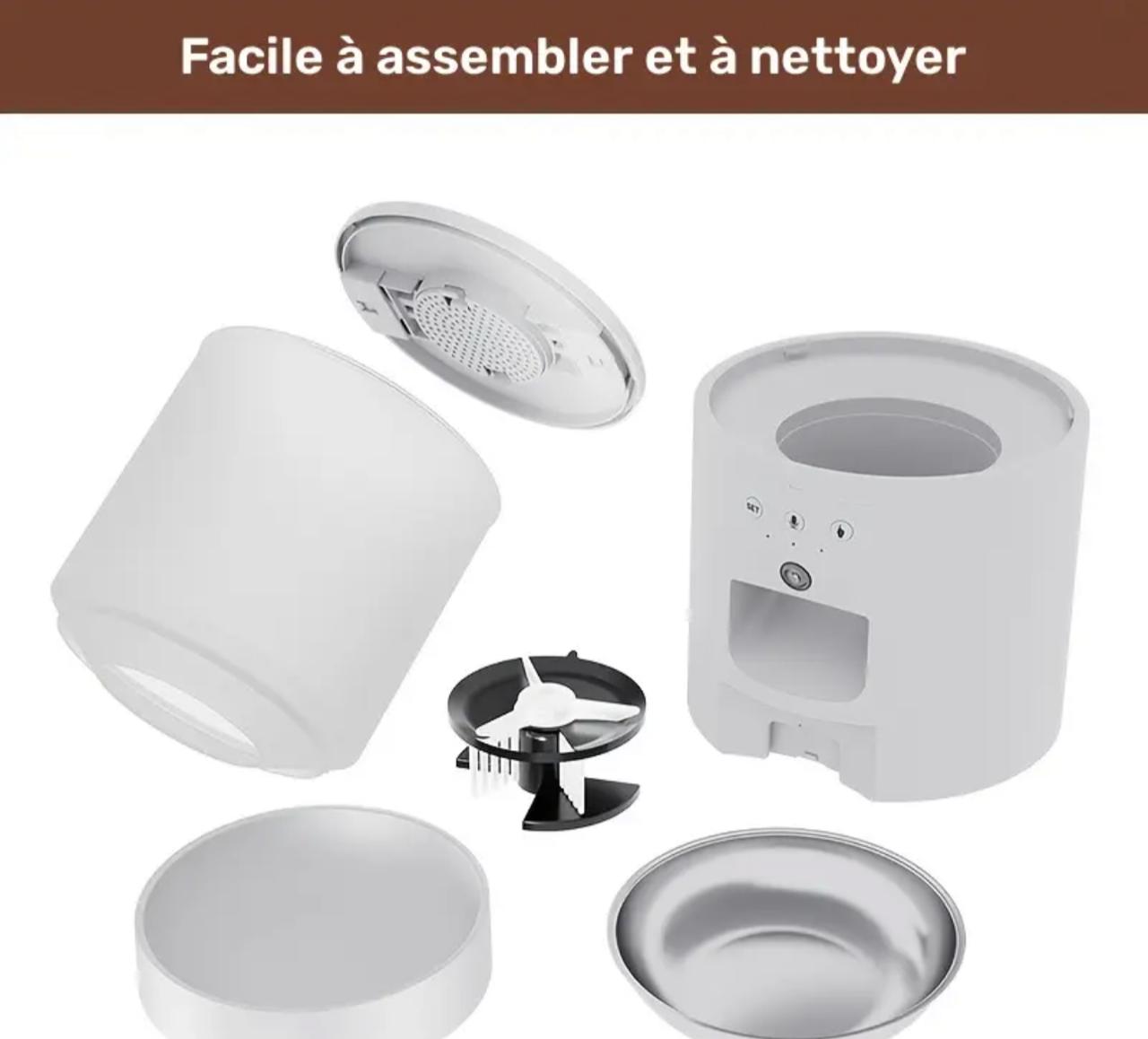 Distributeur automatique de croquettes pour chat