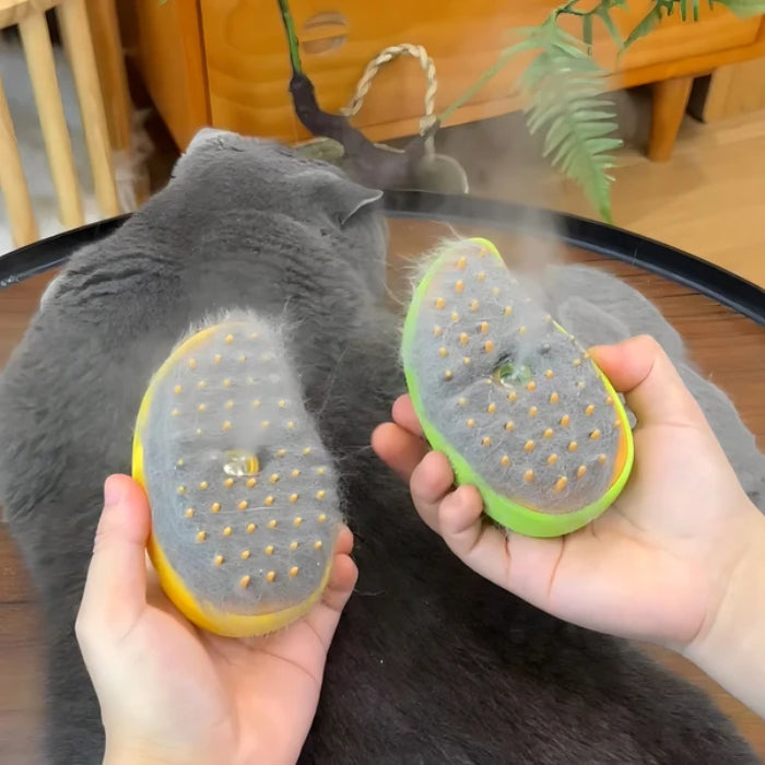 Brosse a chat & chien avec Spray Vapeur d'Eau