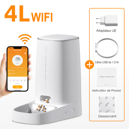Mangeoire Automatique 4L pour Animaux de Compagnie – Simplifiez la Vie de Votre Animal et la Vôtre