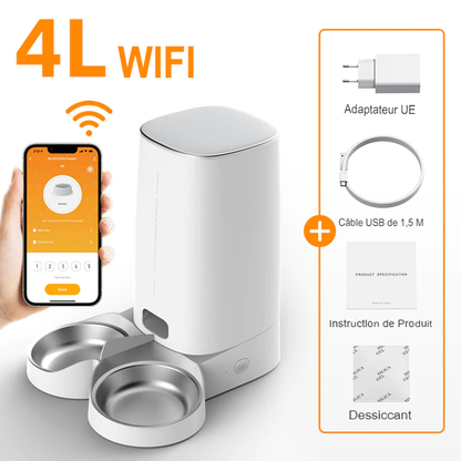 Mangeoire Automatique 4L pour Animaux de Compagnie – Simplifiez la Vie de Votre Animal et la Vôtre